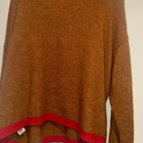Brown Sweater with Red Trim - Picture 3 of 3